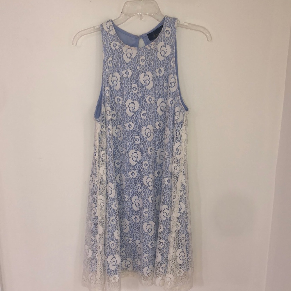 Francesca’s Periwinkle floral dress